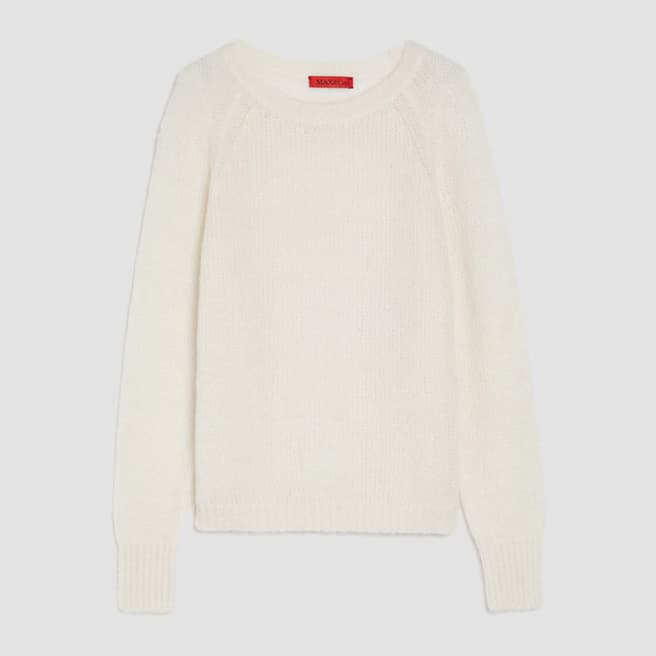 Max&Co. White Wool Blend Isciare Jumper