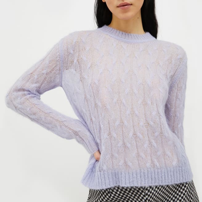 Max&Co. Lilac Wool Blend Laos Top