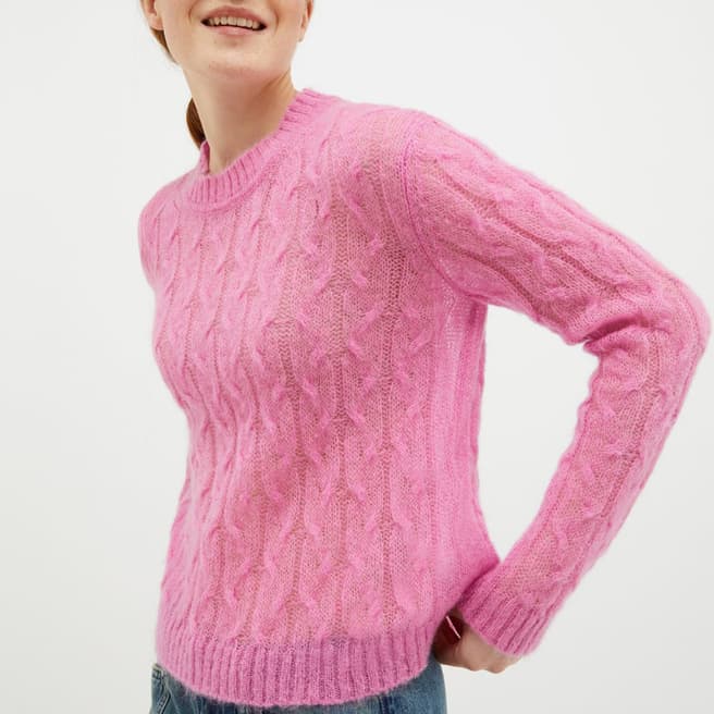 Max&Co. Pink Wool Blend Laos Top