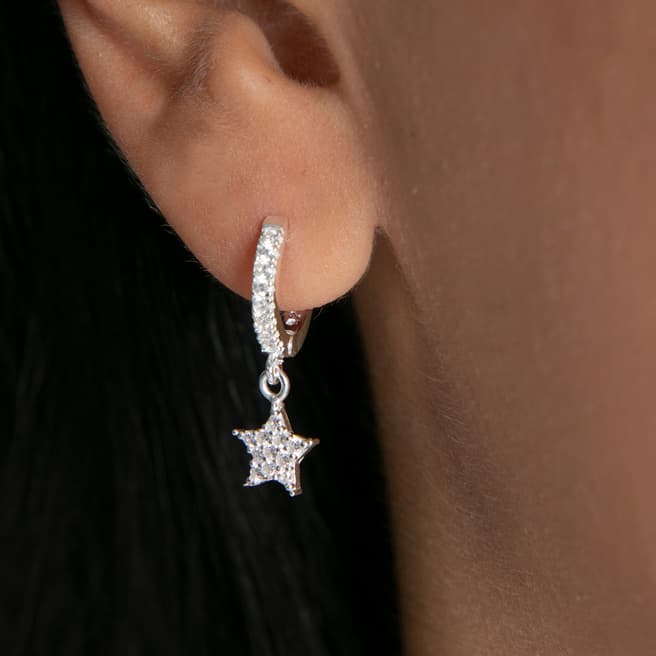 Elika Silver Stars Earring