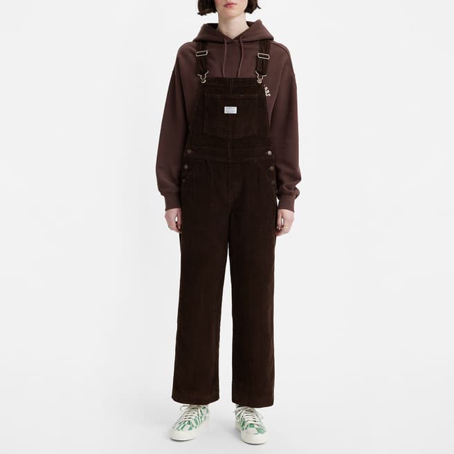 Levi's Brown Baggy Cotton Dungarees