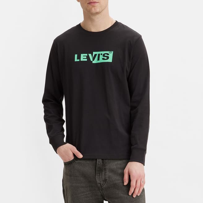 Levi's Black Graphic Logo Cotton Top