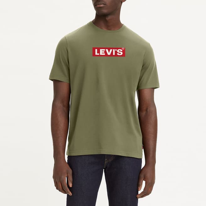 Levi's Khaki Relaxed Fit Cotton T-Shirt