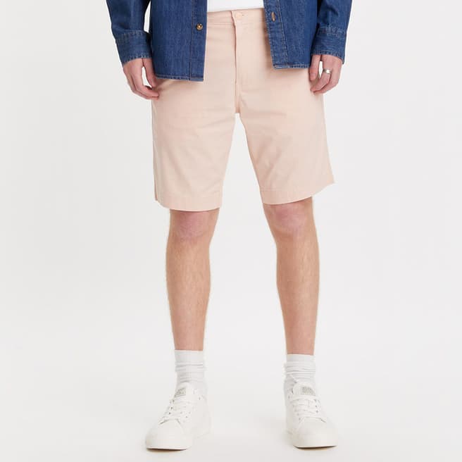 Levi's Pale Pink Cotton Blend Chino Shorts 
