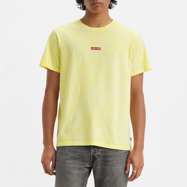 Levi's Yellow Tie Dye Cotton T-Shirt
