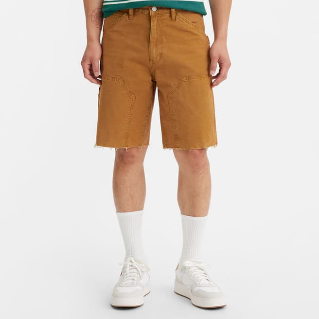 Levi's Tan Carpenter Cotton Shorts