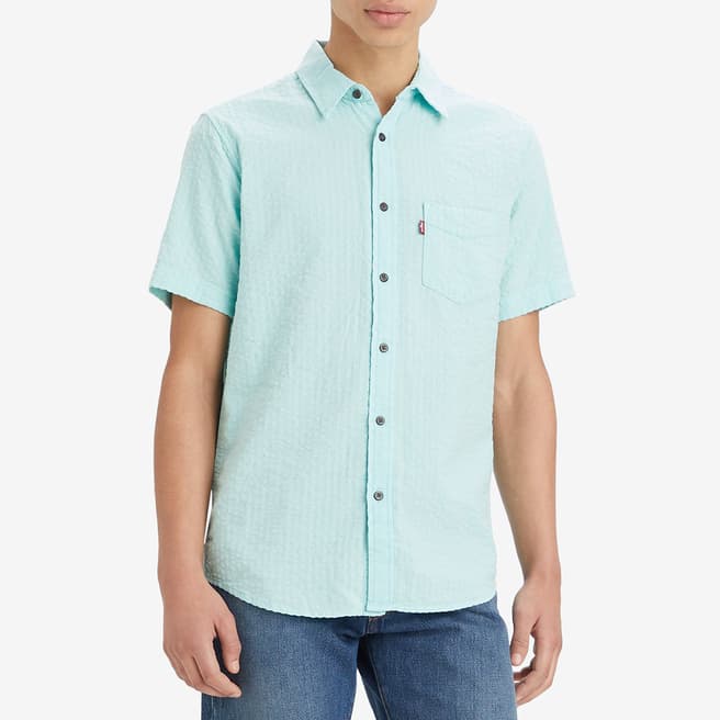 Levi's Turquoise Sunset Standard Cotton Shirt