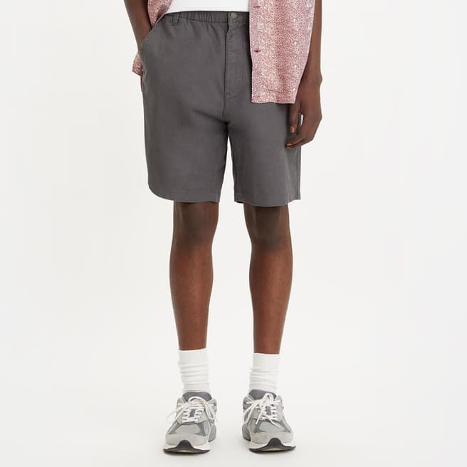 Levi's Charcoal Linen Blend Shorts
