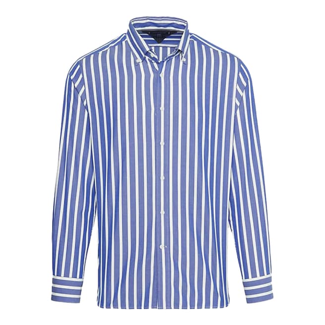 Tommy Hilfiger Blue/White Stripe Cotton Shirt