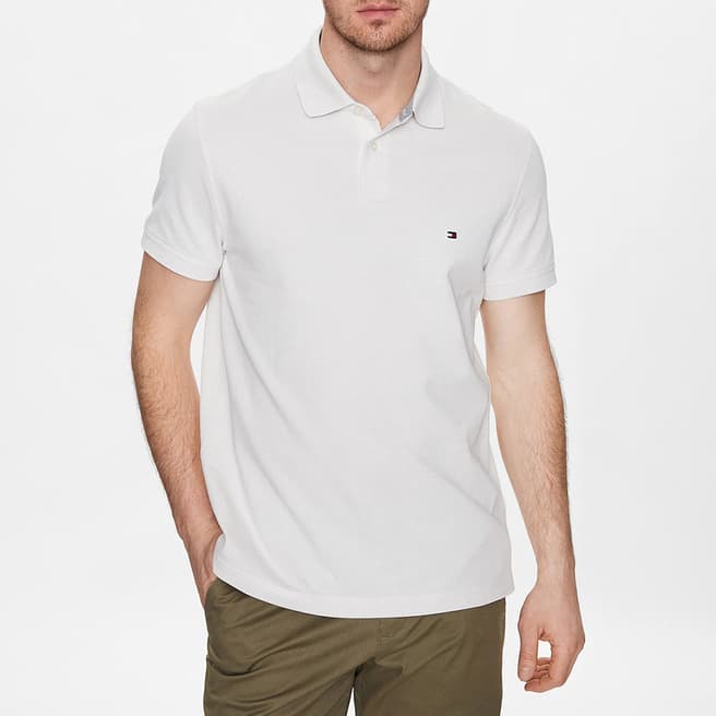 Tommy Hilfiger Ecru Cotton Polo Shirt