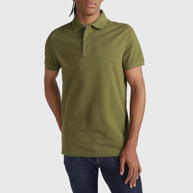 Tommy Hilfiger Khaki Cotton Polo Shirt