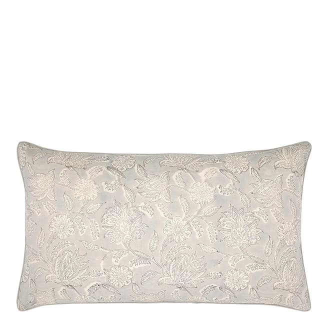 Dilli Grey  Lunar Grey Champaca Rectangle Cushion Cover