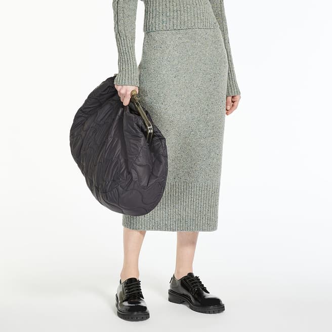 Weekend Max Mara Grey Mochi  Wool Blend Skirt