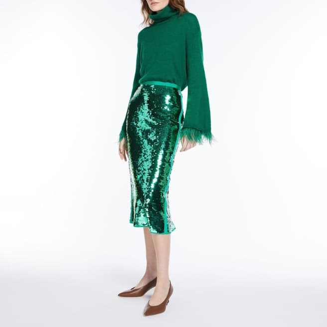 Weekend Max Mara Emerald Green Skirt