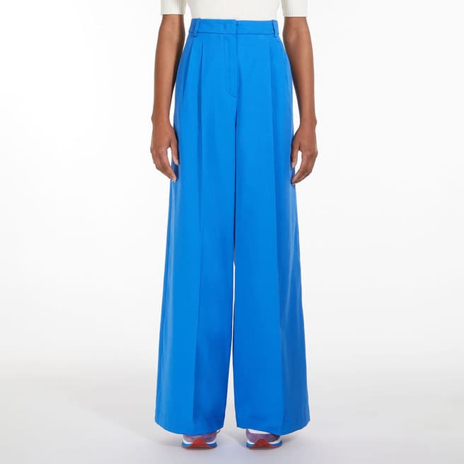 Weekend Max Mara Blue Quenty Trousers