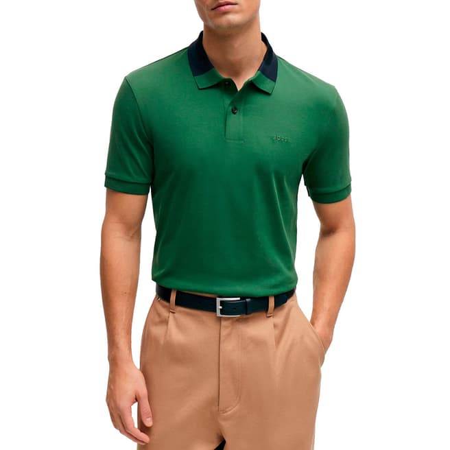 BOSS Green Cotton Polo Shirt