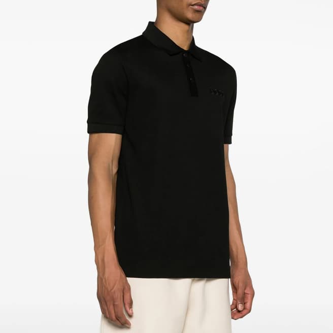 BOSS Black Cotton Polo Shirt