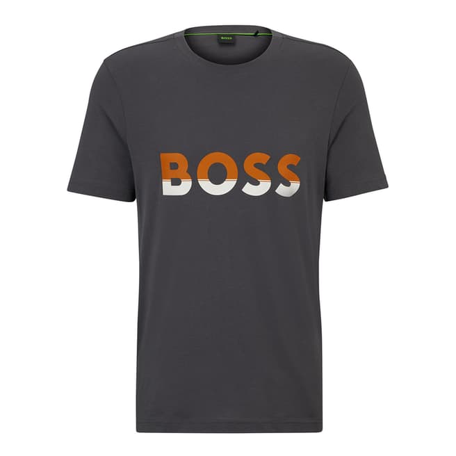 BOSS Grey Cotton T-Shirt