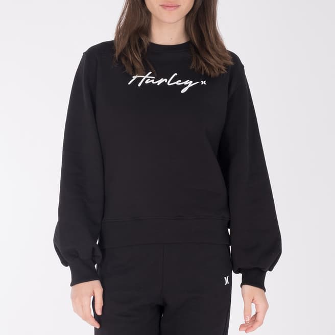 Hurley Black Oceancare Cotton Sweatshirt