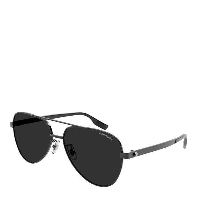 Montblanc Men's Mont Blanc Black Sunglasses 59mm
