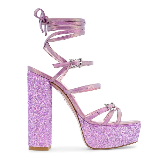Sophia Webster Lilac Opal Venus Glitter Platform Sandal
