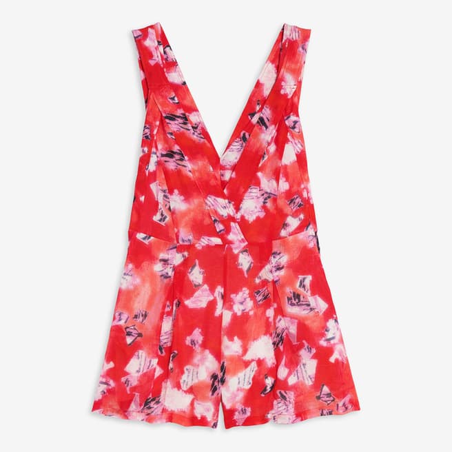 IRO Red Floral Jumpsuit
