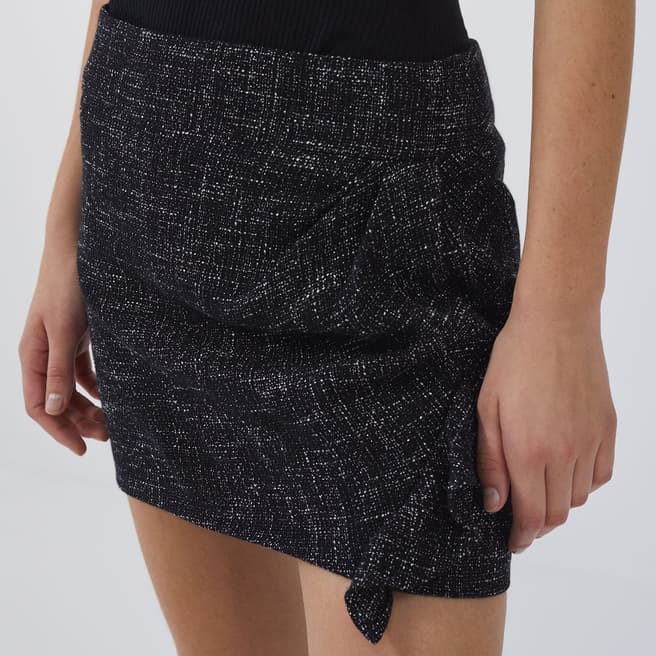 IRO Black Ruched Mini Skirt