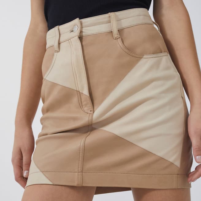 IRO Beige Abstract Skirt