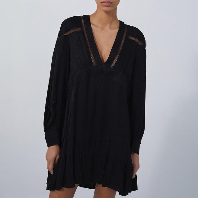 IRO Black V-neck Flow Dress