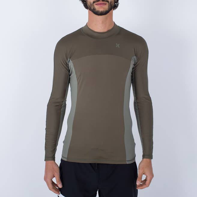 Hurley Olive Channel Crossing Top