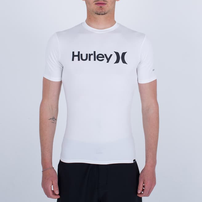 Hurley White Rashguard T-Shirt