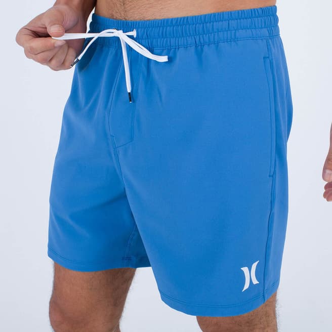 Hurley Blue One and Only Solid Volley Swim Short