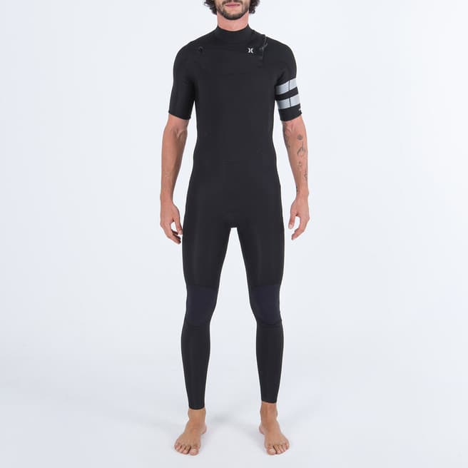 Hurley Black Advant 2/2MM Short Sleeve Wetsuit