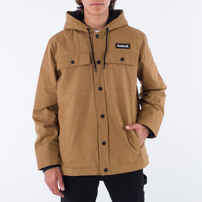 Hurley Beige Charger Cotton Jacket