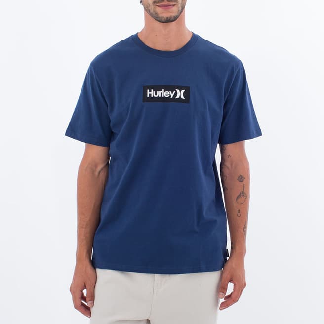 Hurley Navy Box Only Cotton T-Shirt