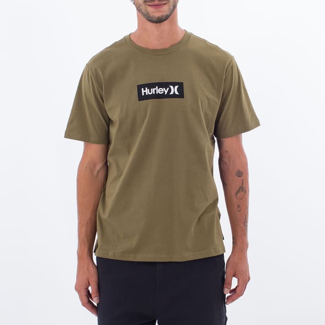 Hurley Olive Box Only Cotton T-Shirt