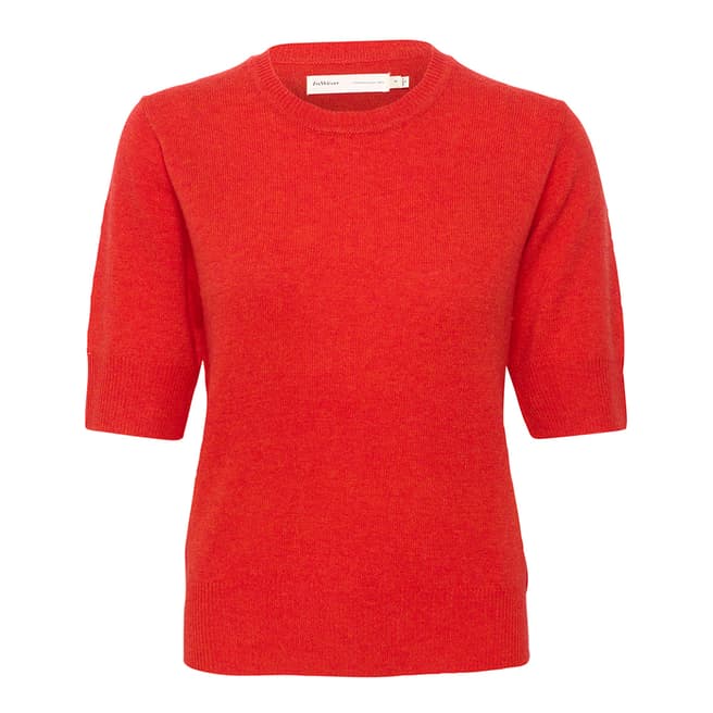 Inwear Red Monika Wool Cashmere Blend Top