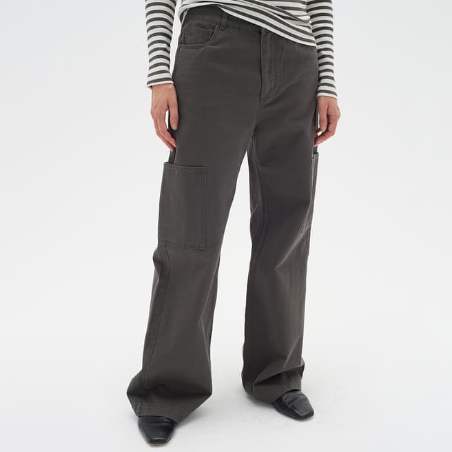 Inwear Charcoal Rif Cotton Trousers