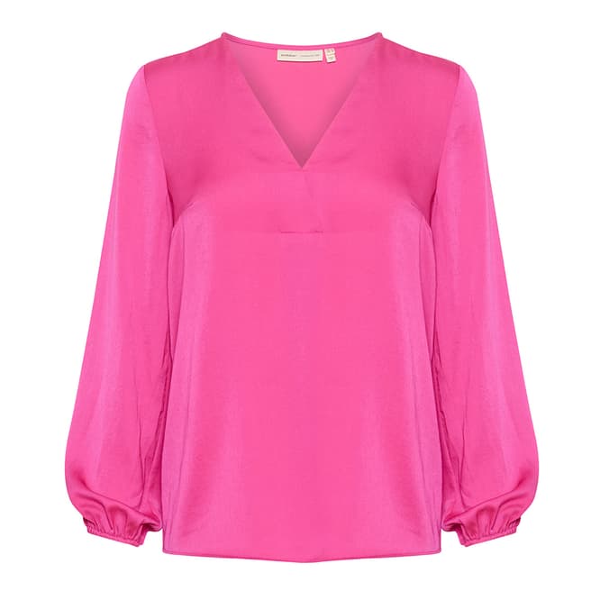 Inwear Bright Pink Rinda V-Neck Blouse