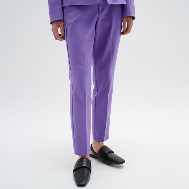 Inwear Purple Zella Cotton Blend Trousers