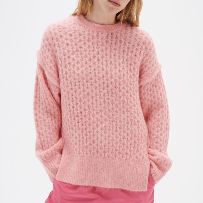 Inwear Pink Olisse Knitted Wool Blend Jumper