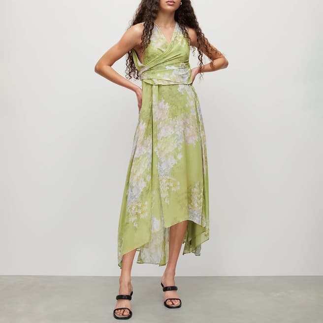 AllSaints Green Capri Venetia Dress