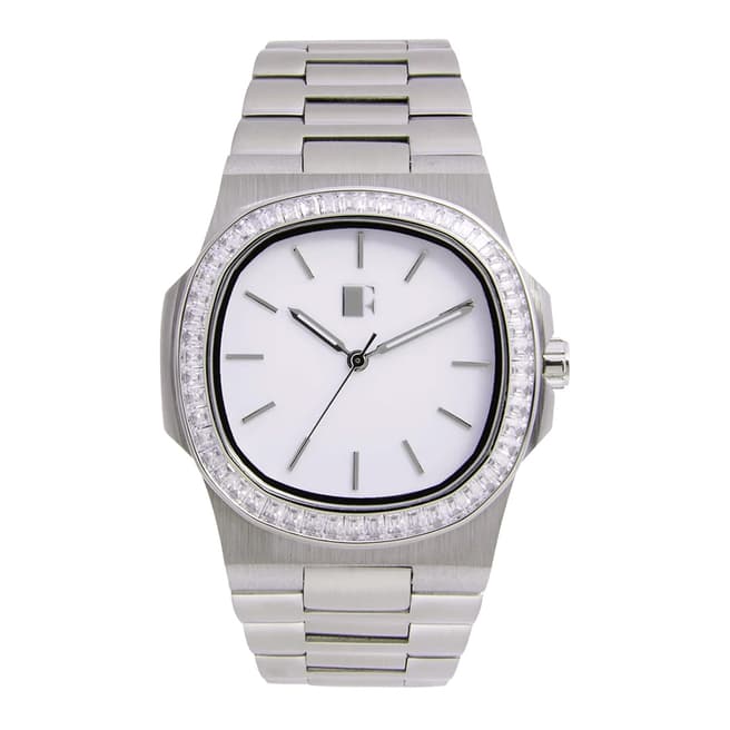 Rosie Fortescue Jewellery Stainless Steel White Bezel Watch