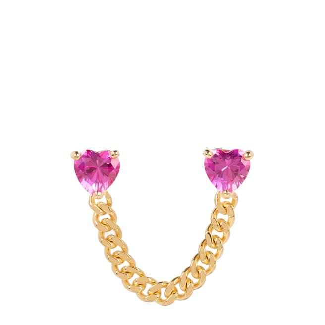 Rosie Fortescue Jewellery Heart Double Stud Earring