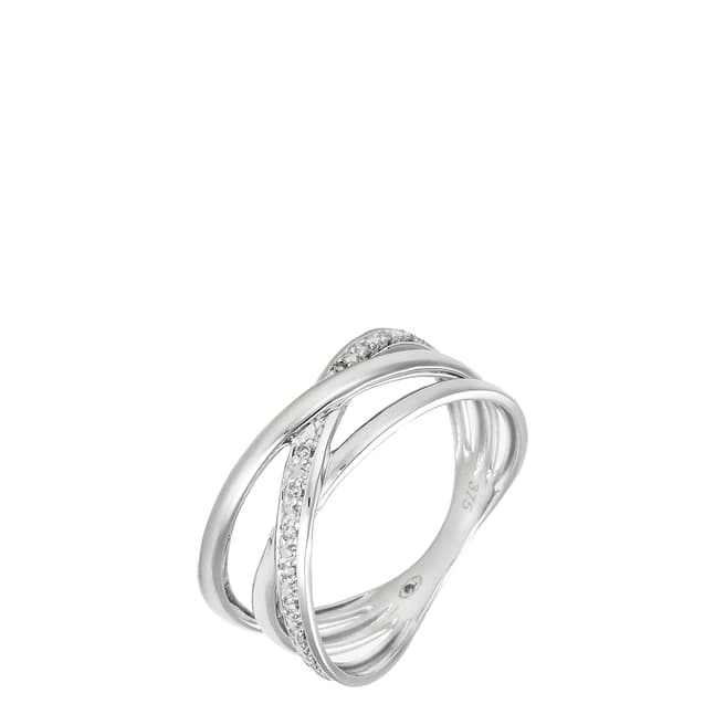 Artisan Joaillier  White Gold Intertwined love Diamond Ring