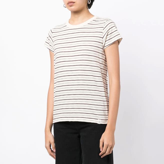 Rag & Bone White Striped T-shirt