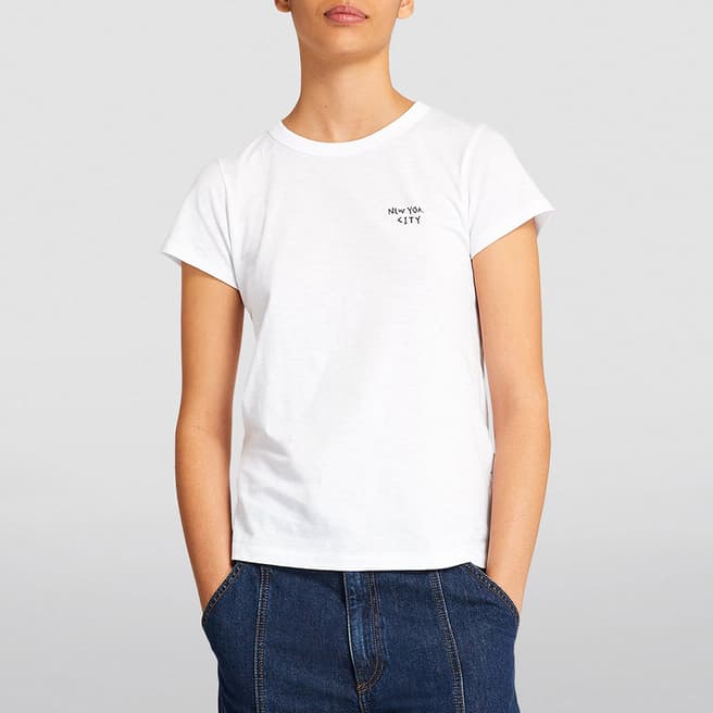 Rag & Bone White Cotton Nyc T-shirt