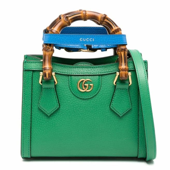 Gucci Gucci Green Diana Mini Tote Bag