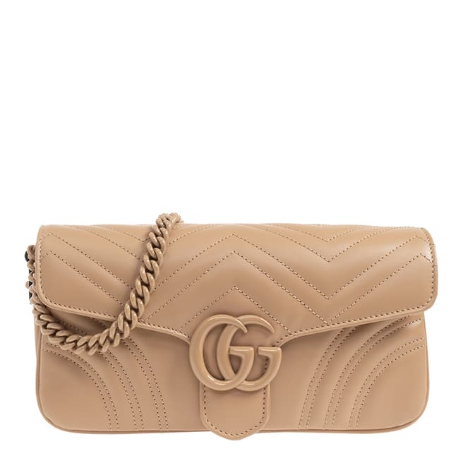 Gucci Gucci Nude GG Marmont Quilted Shoulder Bag