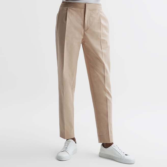 Reiss Stone Hove Cotton Blend Trousers